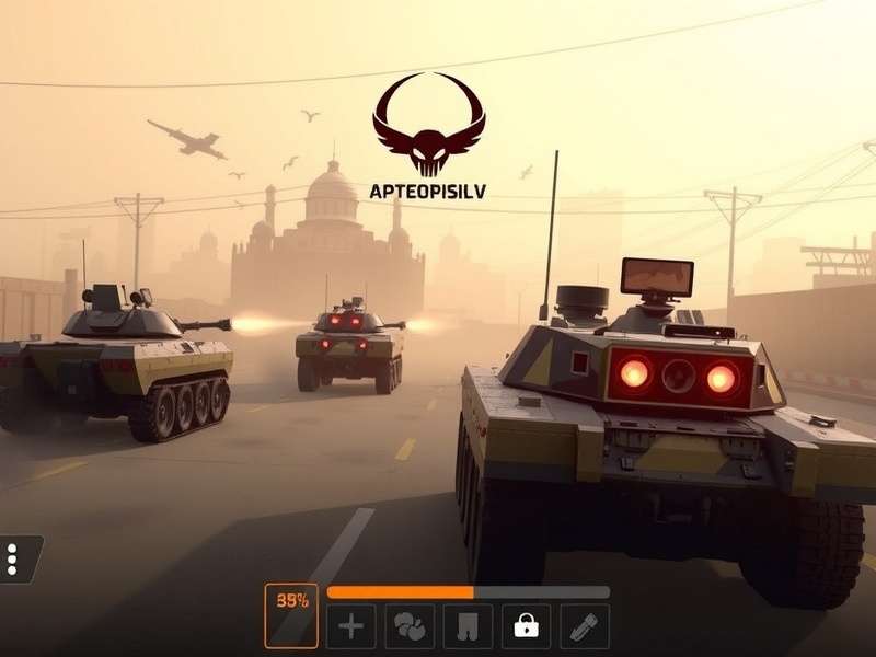 Abhay IFV Conqueror gameplay screenshot showing armored vehicles in combat